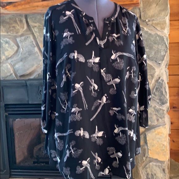 Gibson Latimer Tops - NWT Gibson Latimer Tunic w/Birds 2X